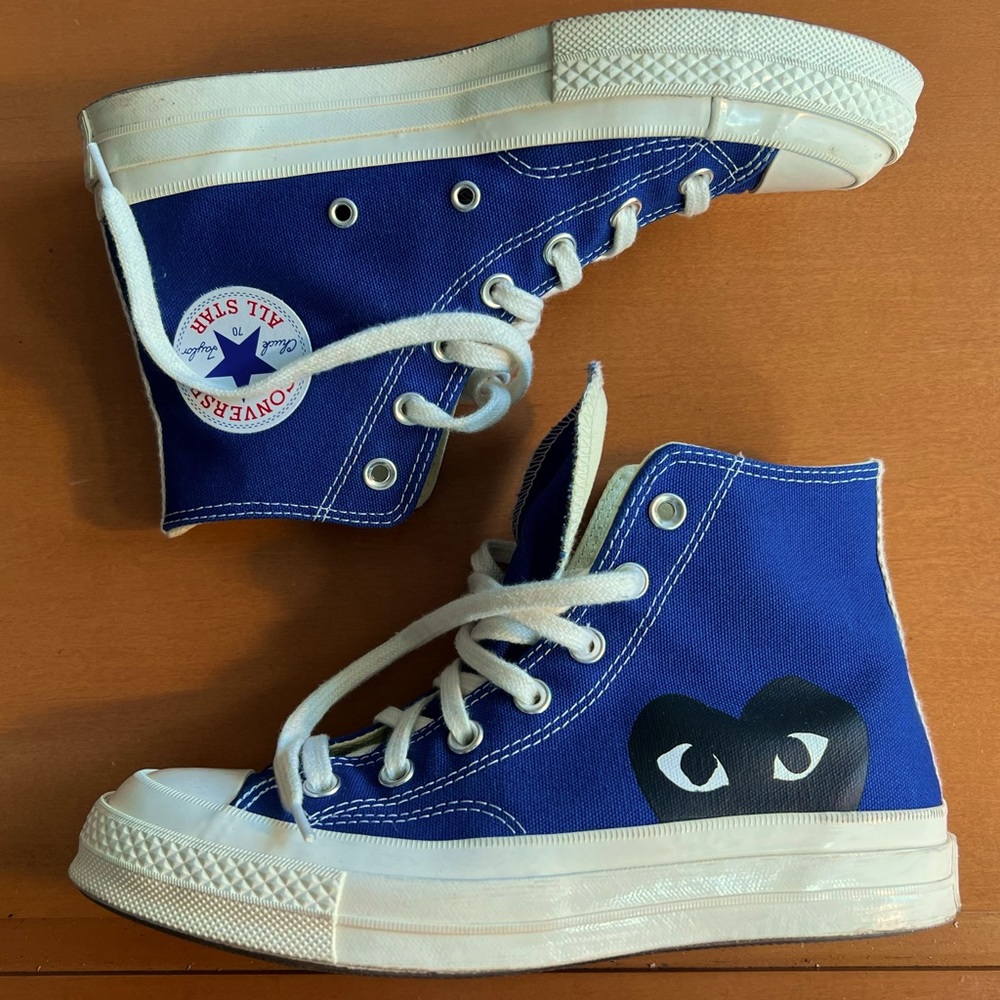 CDG play x converse Chuck Taylor 70 high - blue